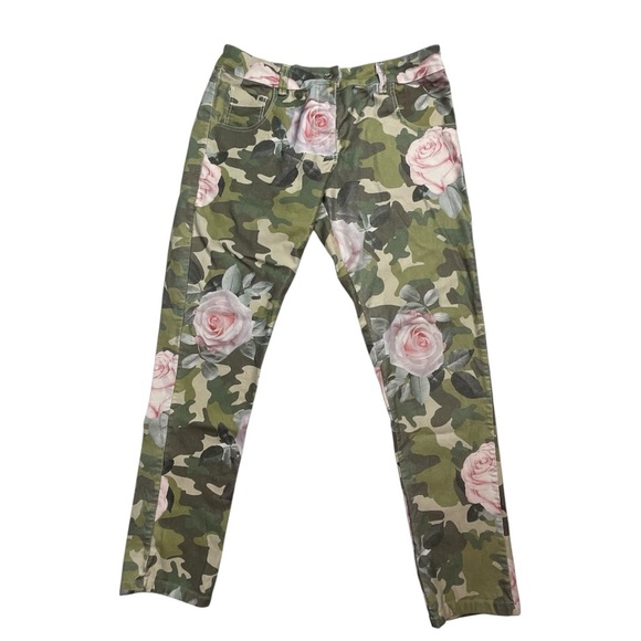 Brand‎ Bazaar Floral Camo Pants Size Large - Picture 2 of 9